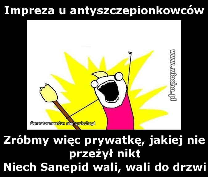 Impreza u antyszczepionkowców