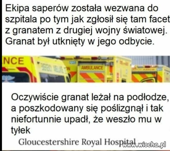 Niefortunny upadek