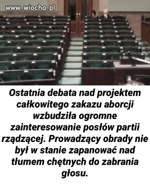 Następna kobieta umiera z pogiętej ustawy.