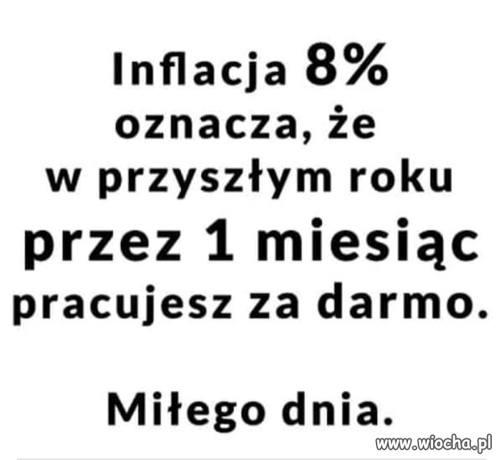 Inflacja 8%