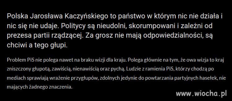 Kaczyński ten kraj po prostu spieprzył. Maksymalnie.