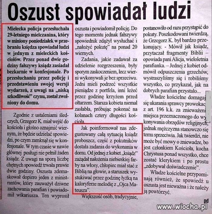 Oszuści cały czas