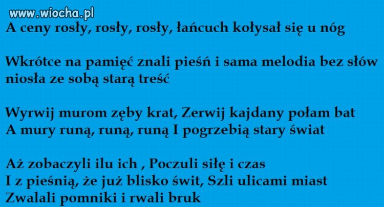A ceny rosły, rosły rosły