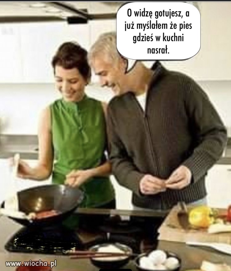 Żonka gotuje