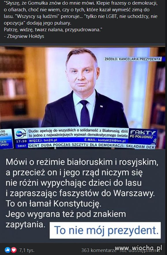 Kłamie co pysk otworzy