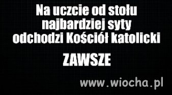 ICH się nie zaprasza i z NIMI się nie negocjuje 