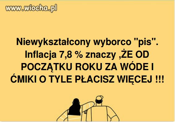 Ciekawe czy to dotrze do tych pustych łbów
