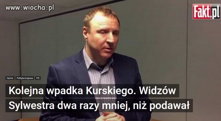 Jacek Kurski ma ostatnio pecha. Zalicza wpadkę za wpadką. 