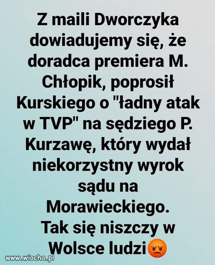 Tak niszczą ludzi prawych 
