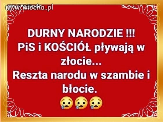 Brawo. Dobrze powiedziane