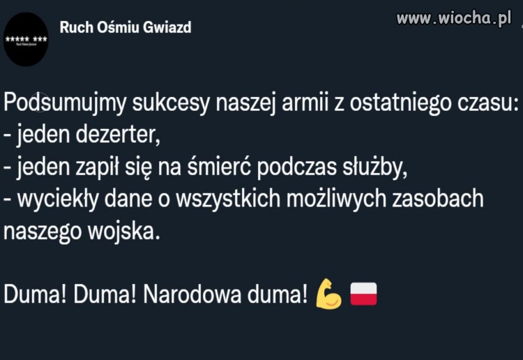 Sukcesy naszej armii z ostatnich czasów