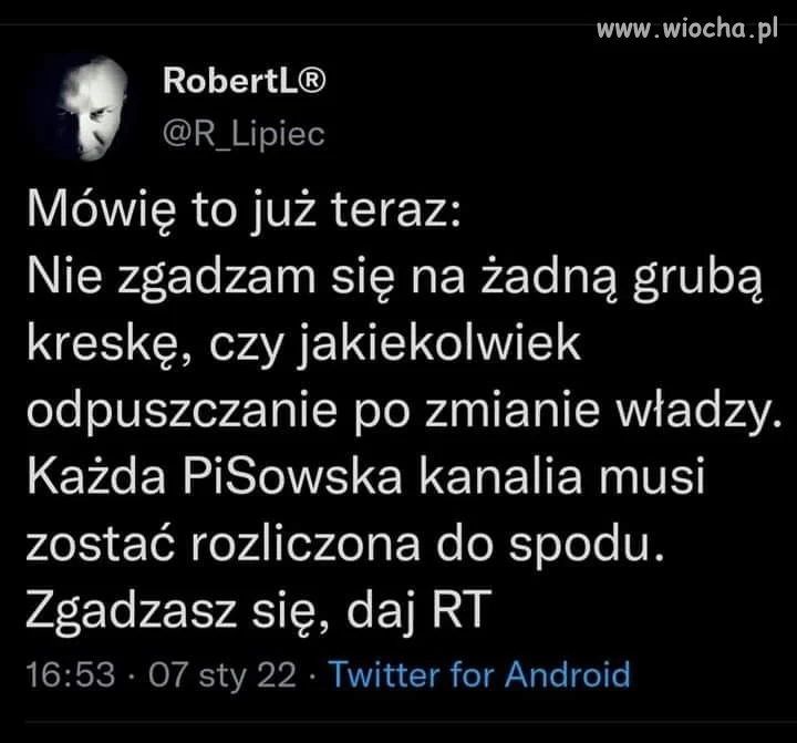 Żadnej grubej kreski 