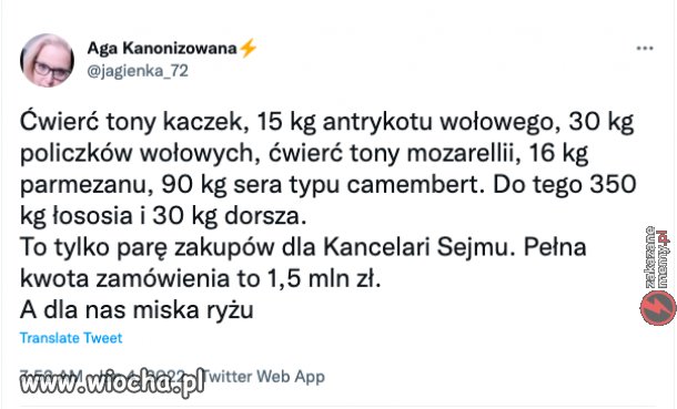 A dla nas miska ryżu. 