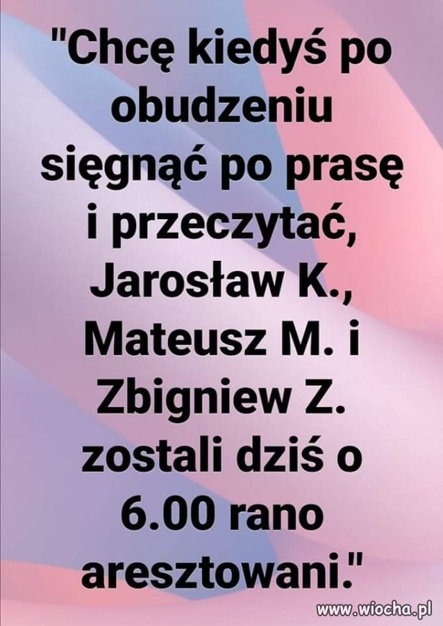 Damy radę. Doczekamy takiego dnia ...
