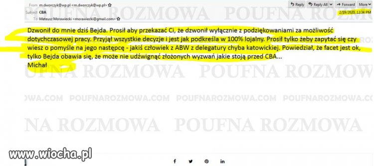 Dworczk maile pisze...