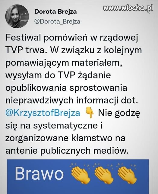 Szacun dla Pani i powodzenia