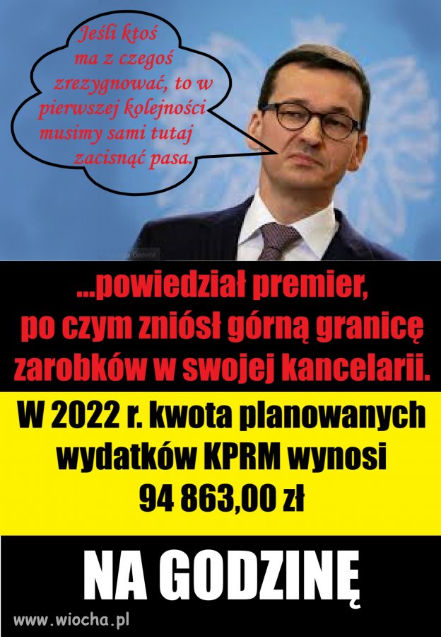 'Jeśli ktoś ma z czegoś zrezygnować, to w pierwszej kolejności musimy sami tutaj zacisnąć pasa'