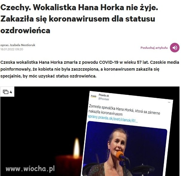 Popierała tezy antyszczepionkowców...