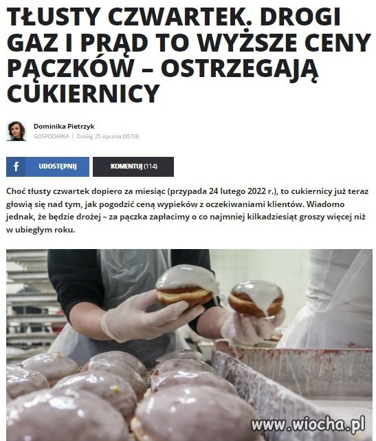 Tłusty czwartek...już nie będzie taki sam