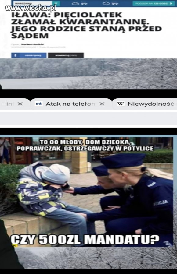 Dzielna policja walczącą z dziecmi