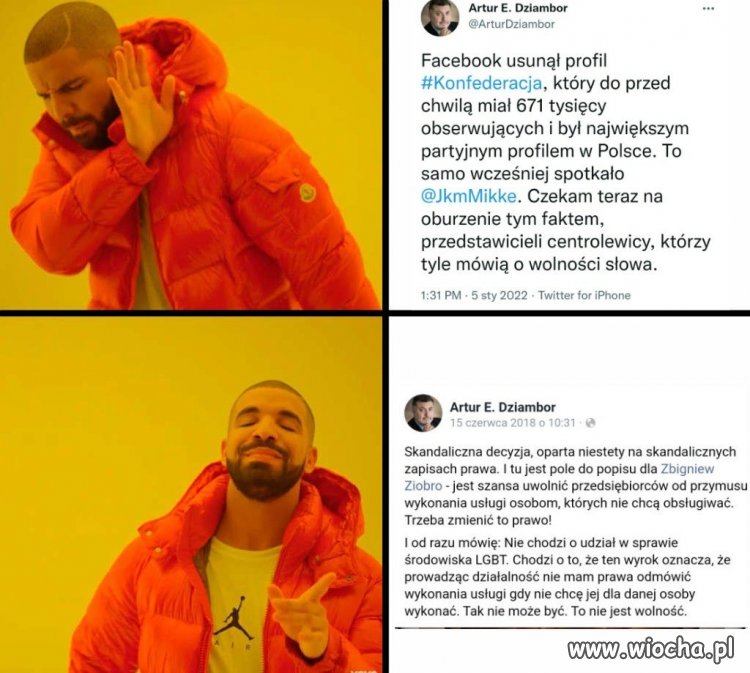 To tylko przykład hipokryzji. 