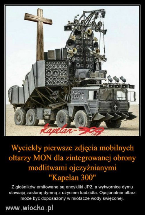 Wyciekły tajemnice o nowym uzbrojeniu armii...Kapelan 300