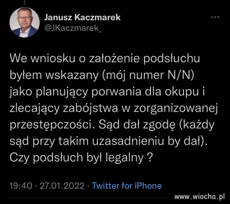 Wg źródeł zbliżonych, wniosek o tę 