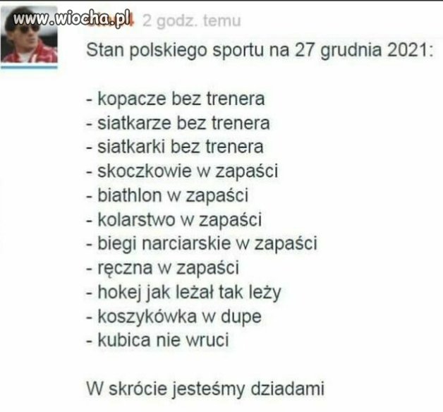 Obraz polskiego sportu za rządów pis