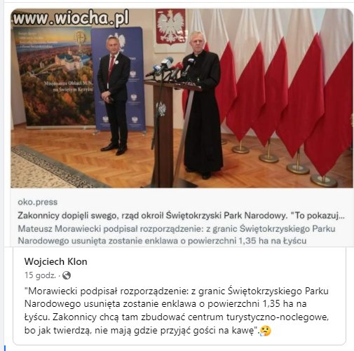Świętokrzyski Park Narodowy okrojony