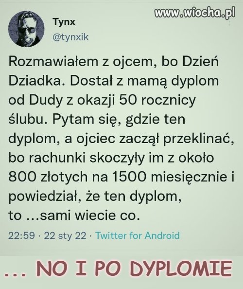 Dyplom to mogą sobie w ...
