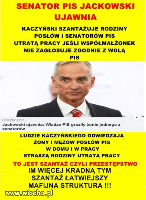 Szantaż to nowe demokratyczne metody rządów PiSu..