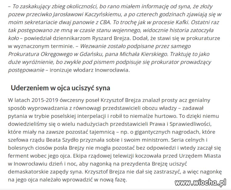 Typowa pisowsko prl-owska matoda zastraszania