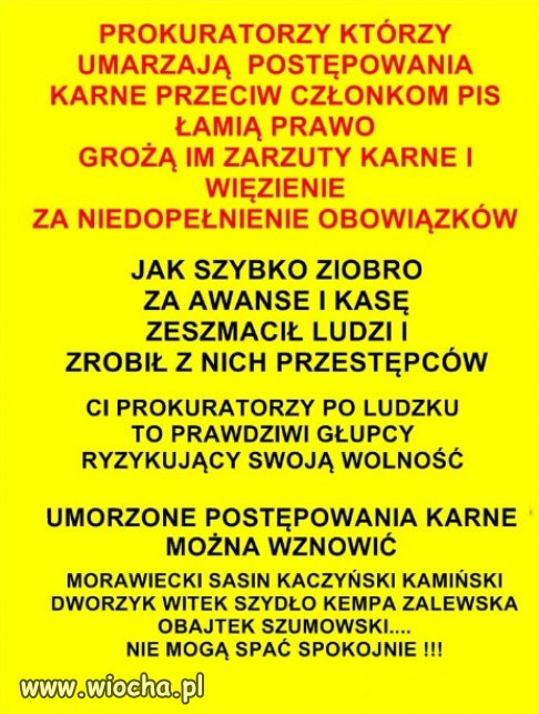 Oksymoron prawa i sprawiedliwości w Polsce Kaczyńskiego!