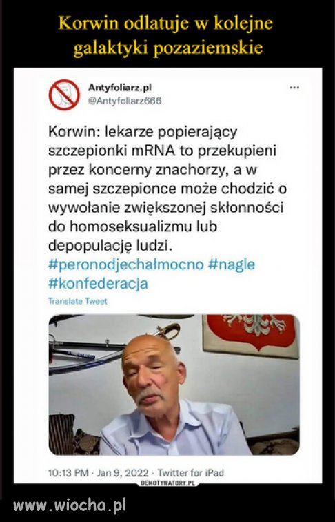 Skleroza moze dotknac kazdego...teraz dotknela prawice!