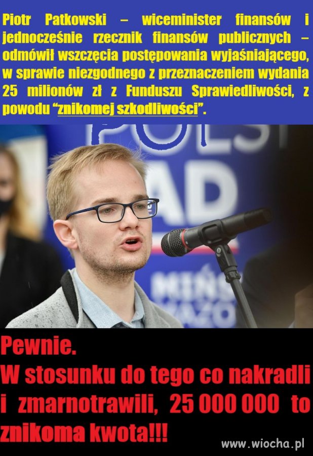 Patkowski odmówił wszczęcia postępowania wyjaśniającego 