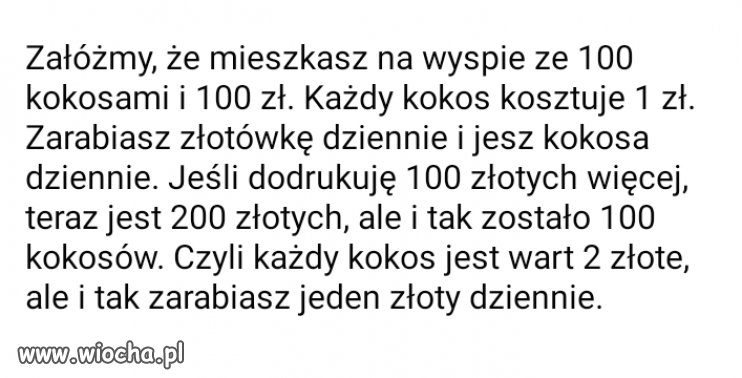 Inflacja, wytłumaczenie dla płaskoziemców.