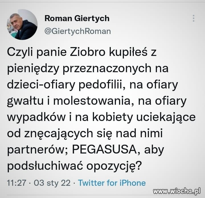 Panie Ziobro ! 