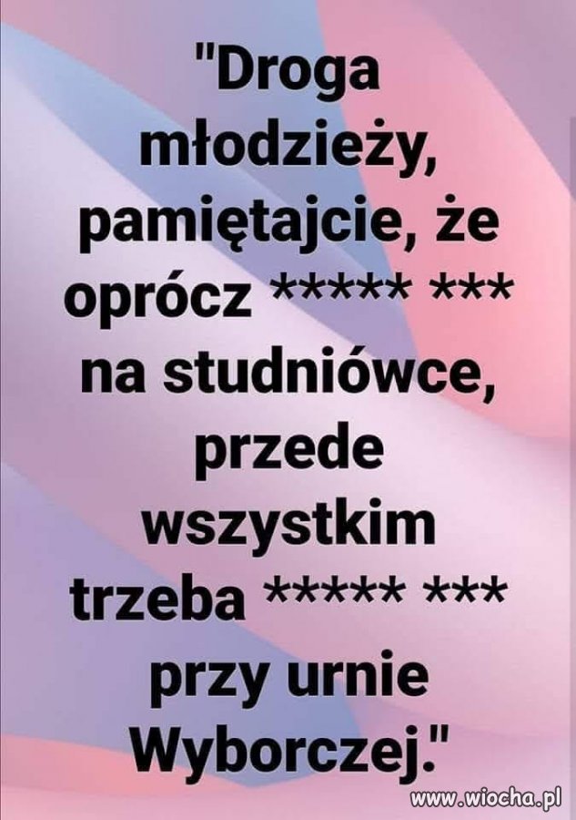 Apel do młodych ...