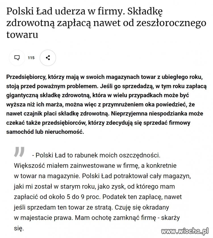To pokazuje w jak tragicznym stanie są finanse publiczne