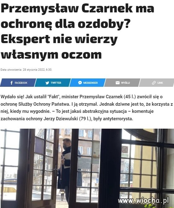 Czarnek wypożyczył sobie SOP dla ozdoby...
