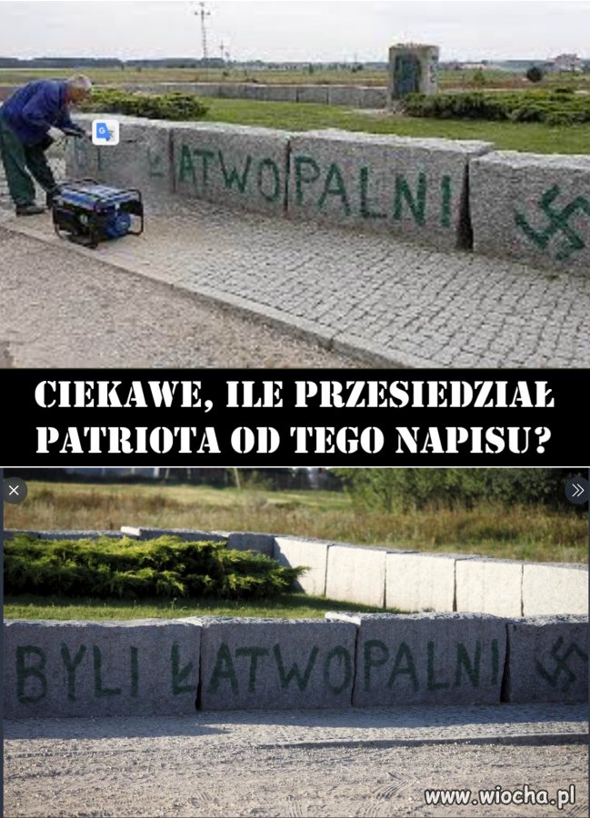 Ciekawe, ile przesiedział autor tego napisu?