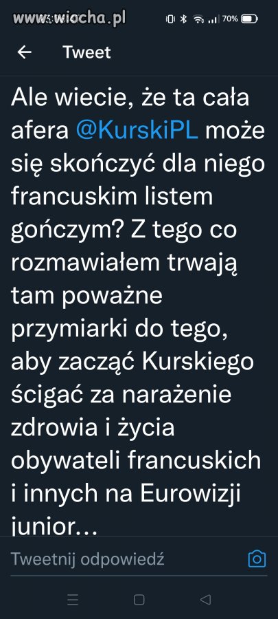 Kura na wylocie