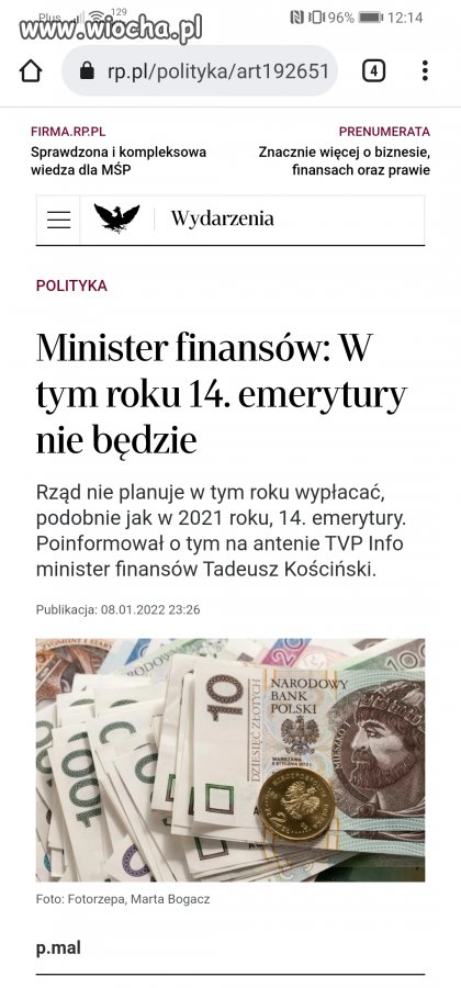 14 tylko w roku wyborczym