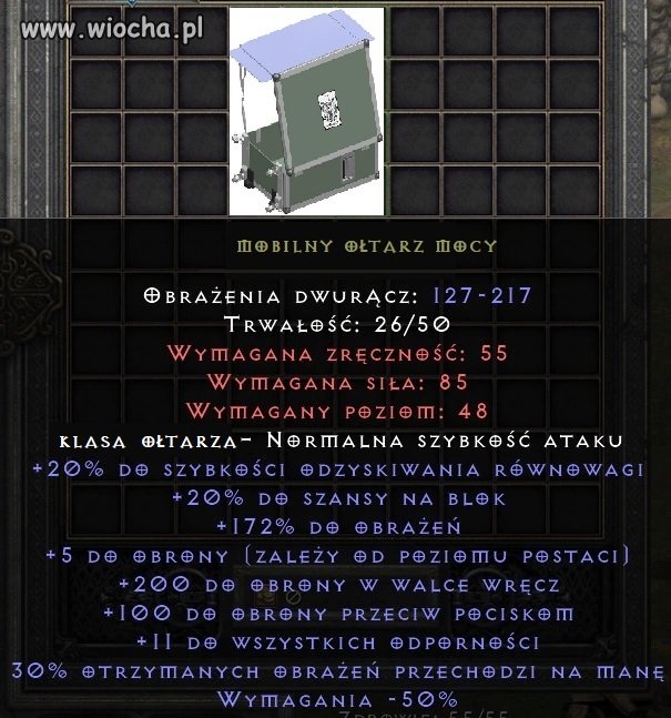 Mobilny ołtarz mocy 