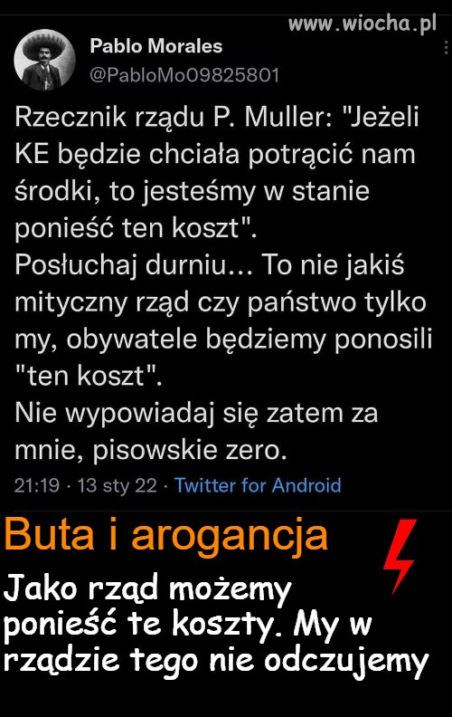 Oni tego nie odczują 