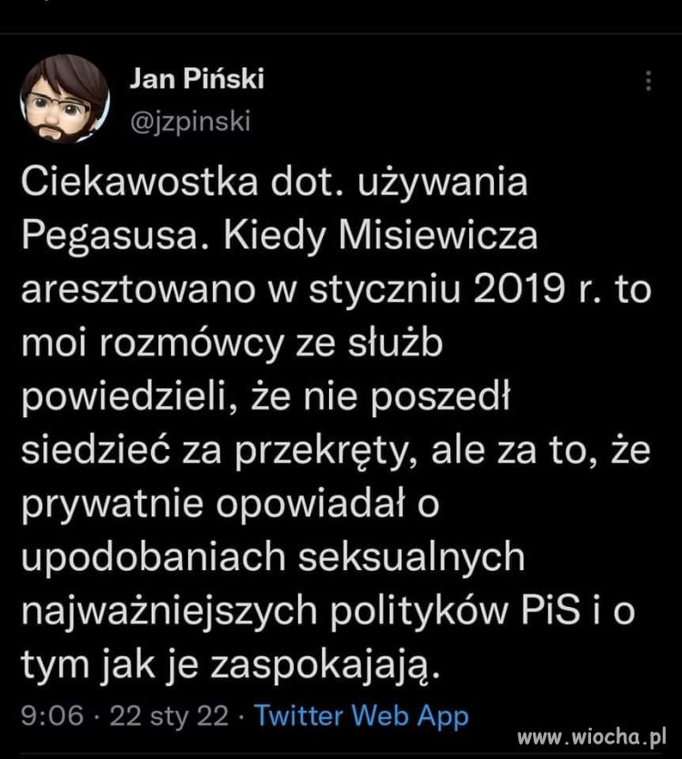 Posadzili Misia za to, że kłapał ozorem ?
