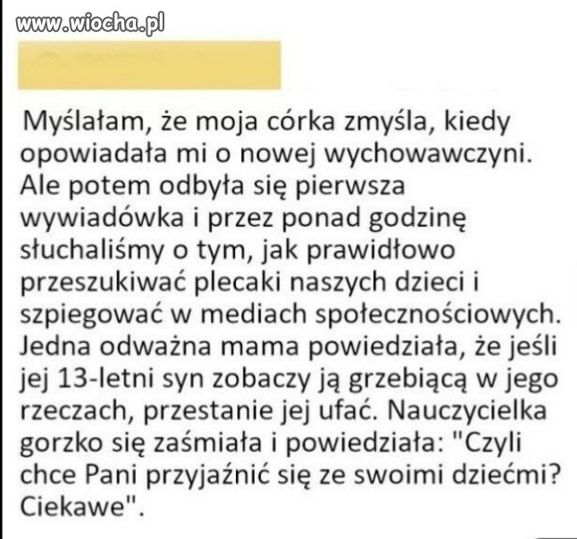 Nauczycielka jak gestapo
