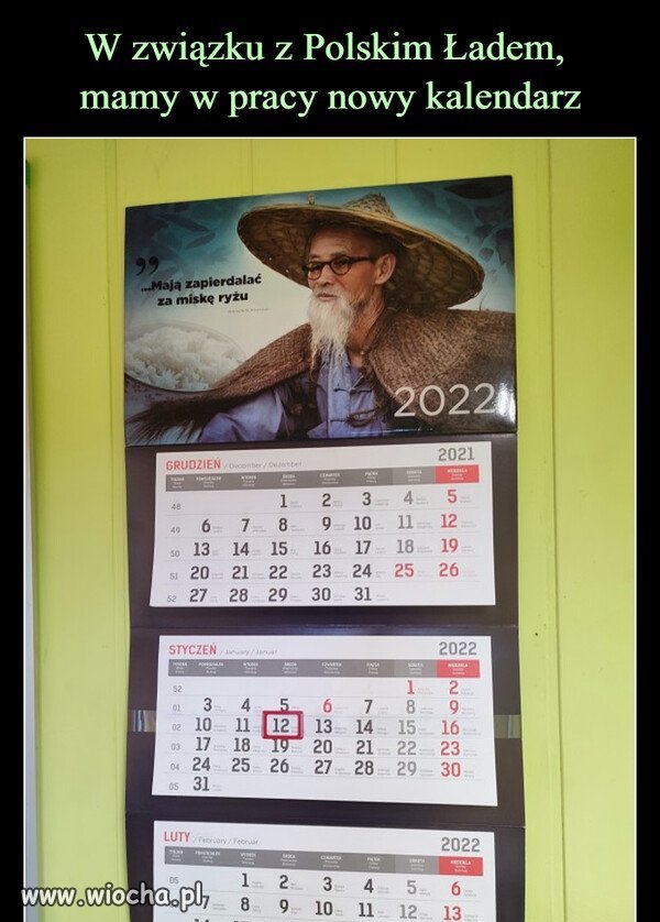 Kalendarz na rok 2022