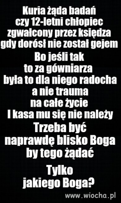 Gdy walczysz z ukochanym przez wiernych Molochem 