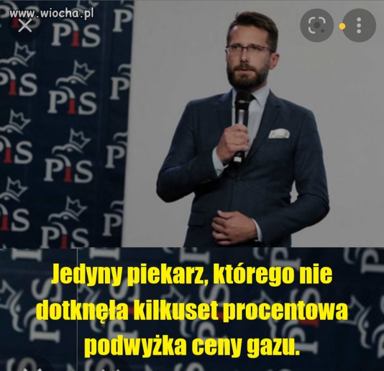 Jedyny piekarz, któremu nie przeszkadza kilkuset procentowa  podwyżka ceny gazu.